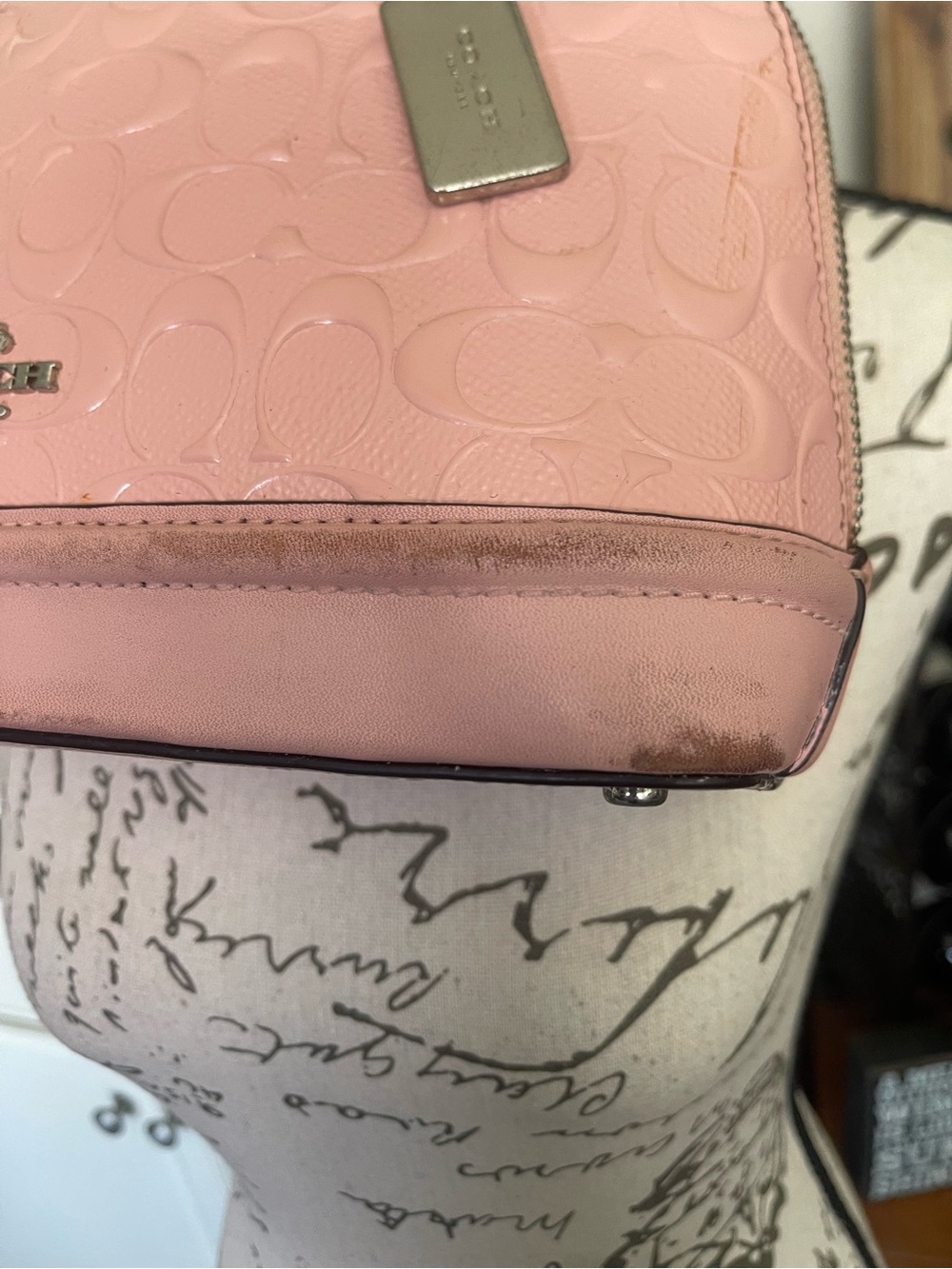 Coach Blush Pink Mini Sierra Embossed Signature Satchel - Picture 2 of 14
